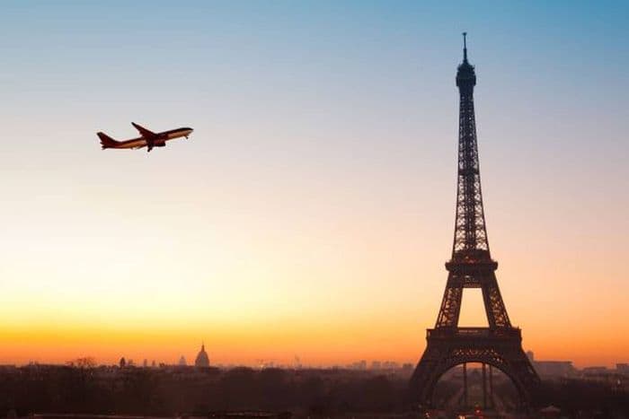 Eiffel Tower and Aircraft