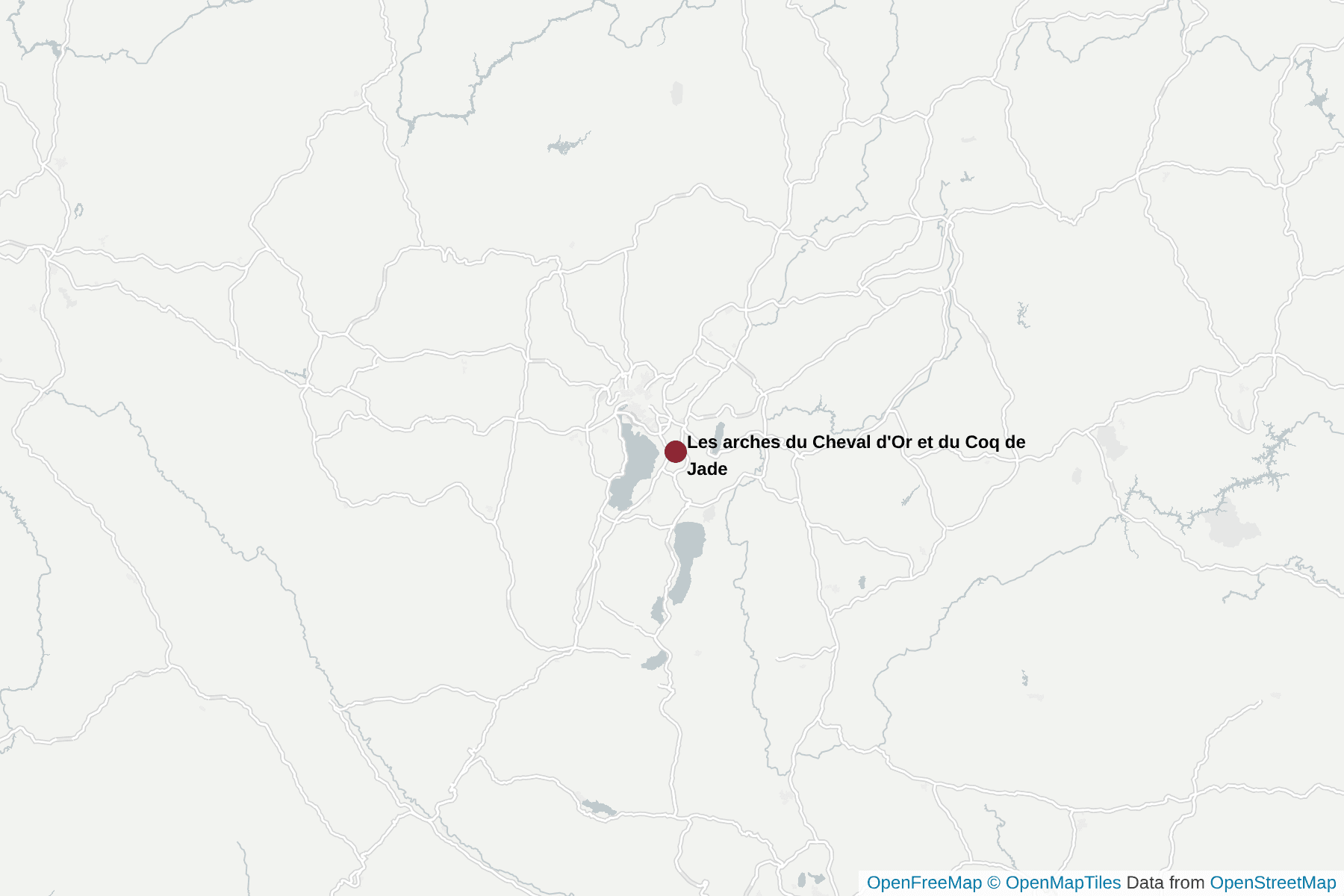 Carte de Les arches du Cheval d'Or et du Coq de Jade